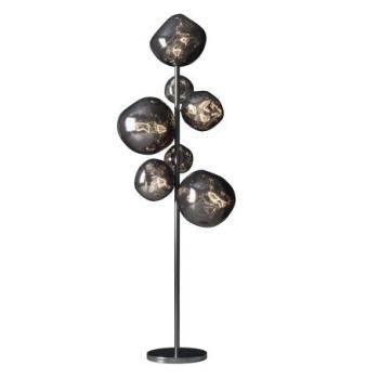 LIQUID DIAMOND szürke üveg állólámpa kép