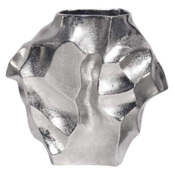 LIQUID ezüst váza 25cm kép