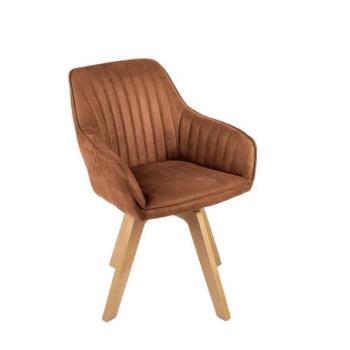 LIVORNO barna bársony forgószék kép