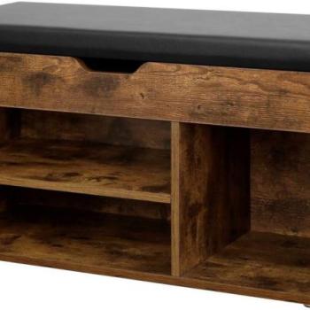 Loft stílusü cipőtartó, ülőhellyel kép