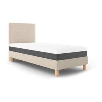 Lotus bézs egyszemélyes ágy, 90 x 200 cm - Mazzini Beds kép