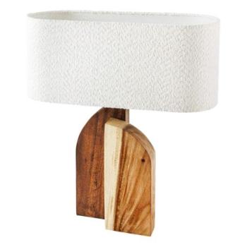 LOVERS barna fa asztali lámpa kép