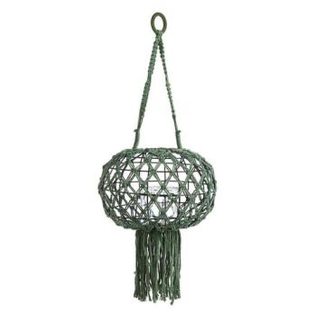 MACRAME II zöld lámpás kép