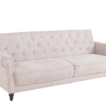 MAISON BELLE AFFAIRE szürkésbarna buklé kanapéágy kép