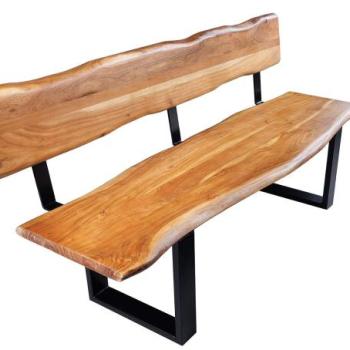 MAMMUT akácfa ülőpad háttámlával 160cm kép