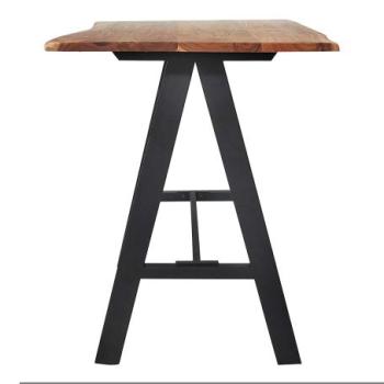 MAMMUT barna akácfa bárasztal 120cm kép