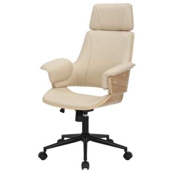 MANHATTAN bézs műbőr irodai szék kép
