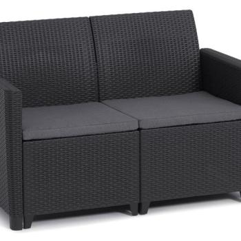 MARIE 2 SEATERS SOFA- grafit kép