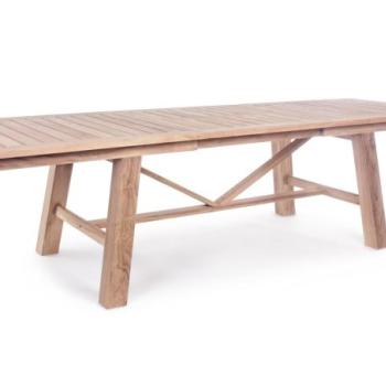 MARYLAND barna teakfa bővíthető kerti étkezőasztal 220-300cm kép