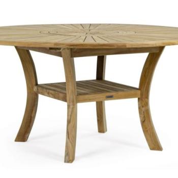 MARYLAND barna teakfa kerti étkezőasztal 155cm kép