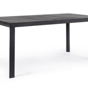 MASON fekete kerti étkezőasztal 160cm kép