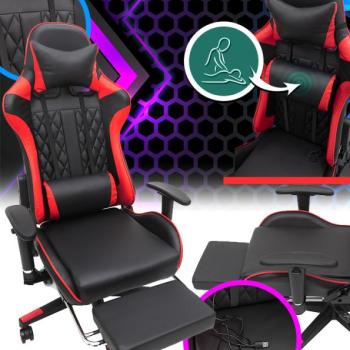 Masszázs játékszék lábtartóval - piros kép