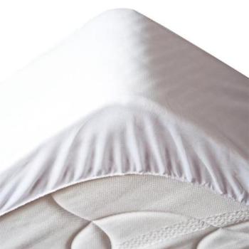 Matracvédő, pamut, fehér, 160x200 cm - ELISE kép