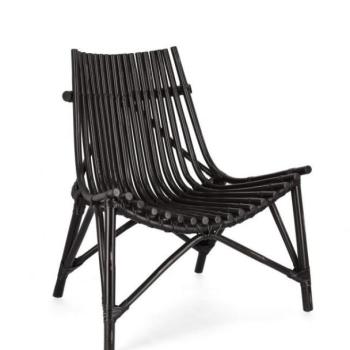 MENENDEZ Fekete Rattan Szék kép