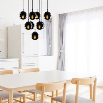 Mennyezeti lámpa, fekete
  - kép