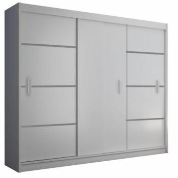 MERINA fehér mdf tolóajtós szekrény 250cm kép