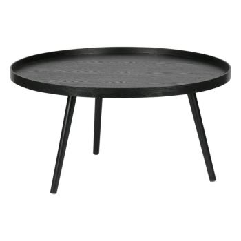 Mesa fekete dohányzóasztal, ⌀ 78 cm - WOOOD kép