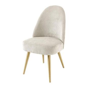 MIA CASA bézs kordbársony szék kép