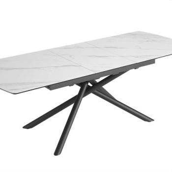 MIKADO fehér kerámia étkezőasztal 180-230 cm kép