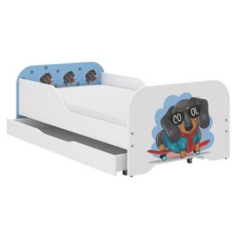 MIKI gyerekágy 140×70cm matraccal és ágyneműtartóval – Tappancs kép