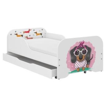 MIKI gyerekágy 140×70cm matraccal és ágyneműtartóval – Zizi kép