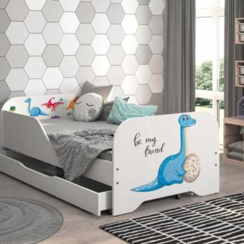MIKI Gyerekágy 140 x 70 cm - Dínó kép