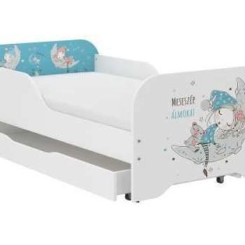 MIKI gyerekágy 160×80cm matraccal és ágyneműtartóval – álomszuszék kép