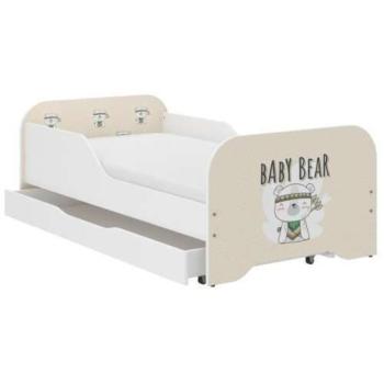 MIKI gyerekágy 160×80cm matraccal és ágyneműtartóval – baby bear kép