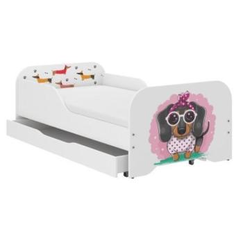 MIKI gyerekágy 160×80cm matraccal és ágyneműtartóval – Zizi kép