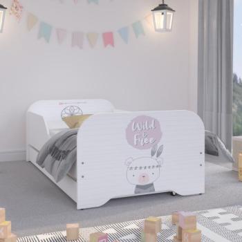 MIKI Gyerekágy ágyneműtartóval 160 x 80 cm - Indián maci kép