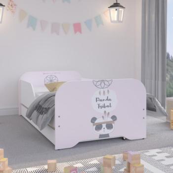 MIKI Gyerekágy ágyneműtartóval 160 x 80 cm -  Panda maci kép