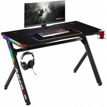 Minőségi gamer asztal LED-es háttérvilágítással lelkes játékosok számára kép