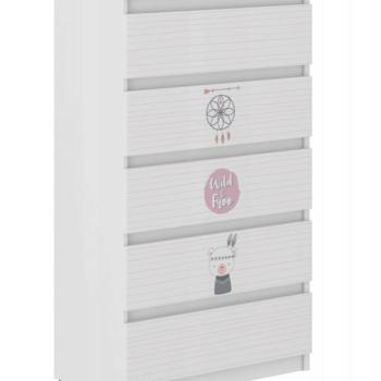 Minőségi gyerek komód 121 x 40 x 70 cm - Cuki indián maci kép