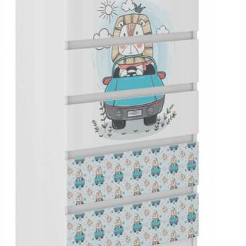 Minőségi gyerek komód 121 x 40 x 70 cm - Cuki oroszlán kép