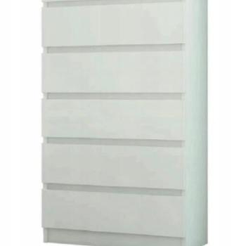 Minőségi gyerek komód 121 x 40 x 70 cm - fehér kép