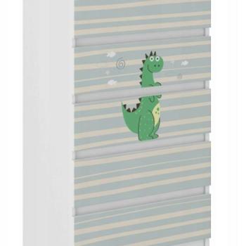 Minőségi gyerek komód 121 x 40 x 70 cm - Mesebeli sárkány kép