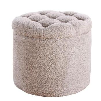 MODERN BAROCK pezsgő bouclé tároló zsámoly 50cm kép