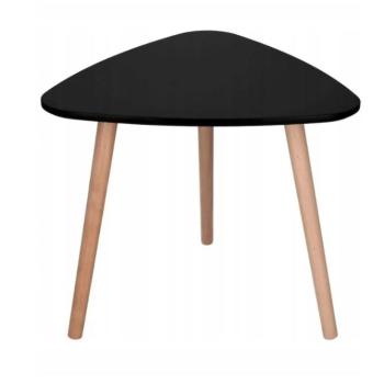 Modern dohányzóasztal 40 cm - fekete kép