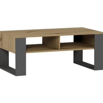 Modern dohányzóasztal 58 x 90 x 55 cm artisan mix antracit kép