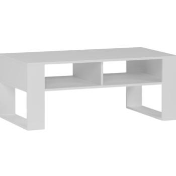 Modern dohányzóasztal 58 x 90 x 55 cm fehér kép