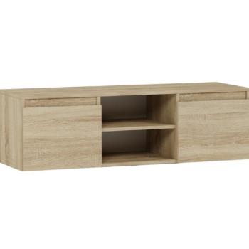 Modern, fogantyú nélküli TV-állvány MODERN 120 cm - többféle színben sonoma kép
