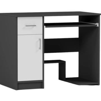Modern íróasztal, számítógépes íróasztal MODERN N-10 - különböző színváltozatokban antracit mix fehér kép