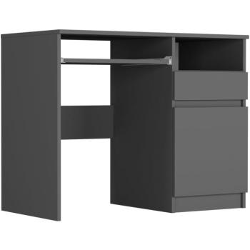 Modern íróasztal szekrénnyel 90x50 cm - különböző színváltozatokban antracit kép