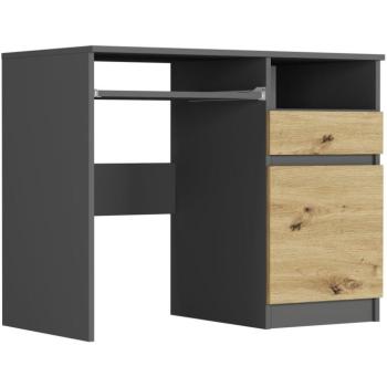 Modern íróasztal szekrénnyel 90x50 cm - különböző színváltozatokban artisan mix antracit kép