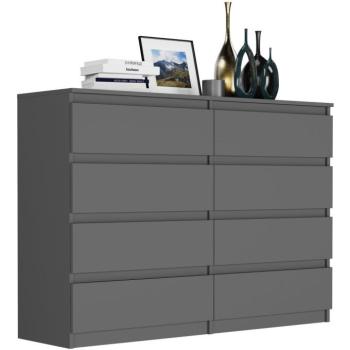 Modern komód 8 fiókos R-140-S8 - különböző színváltozatokban antracit kép