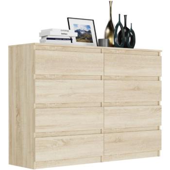 Modern komód 8 fiókos R-140-S8 - különböző színváltozatokban sonoma kép