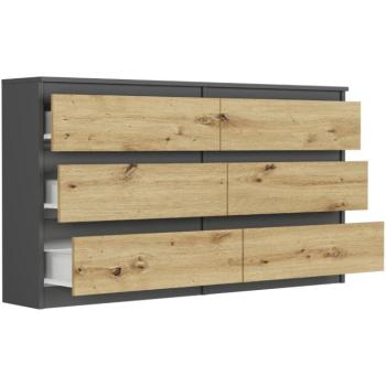 Modern komód R-140 - különböző színváltozatokban antracit mix artisan kép