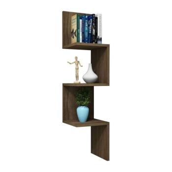 Modern sarokpolc, 3 szintes, tölgy - ADELE kép