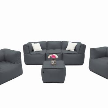 MODULTEX textil moduláris készlet 5 személyes (szürke) kép