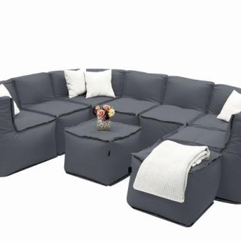 MODULTEX textil moduláris készlet 7-8 személyes (szürke) kép